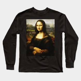 Mona Lisa Waffle House Long Sleeve T-Shirt